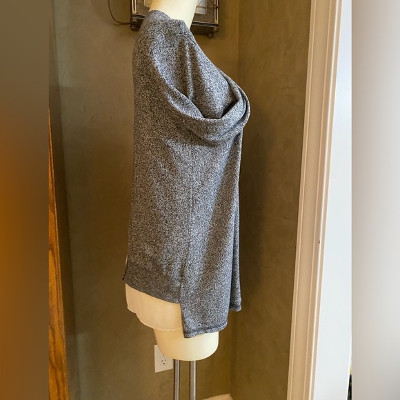 Proof Women’s spring cardigan open-front Gray, L - Picture 3 of 9